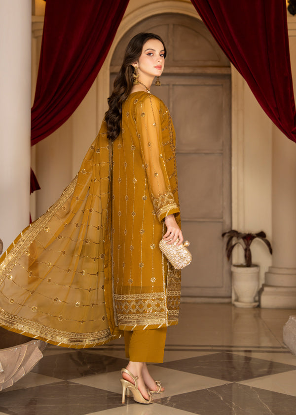 Strawberry | Rimjhim Chiffon Collection | FLS-RJ-009