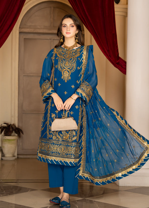 Strawberry | Rimjhim Chiffon Collection | FLS-RJ-010