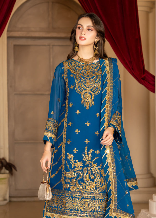 Strawberry | Rimjhim Chiffon Collection | FLS-RJ-010