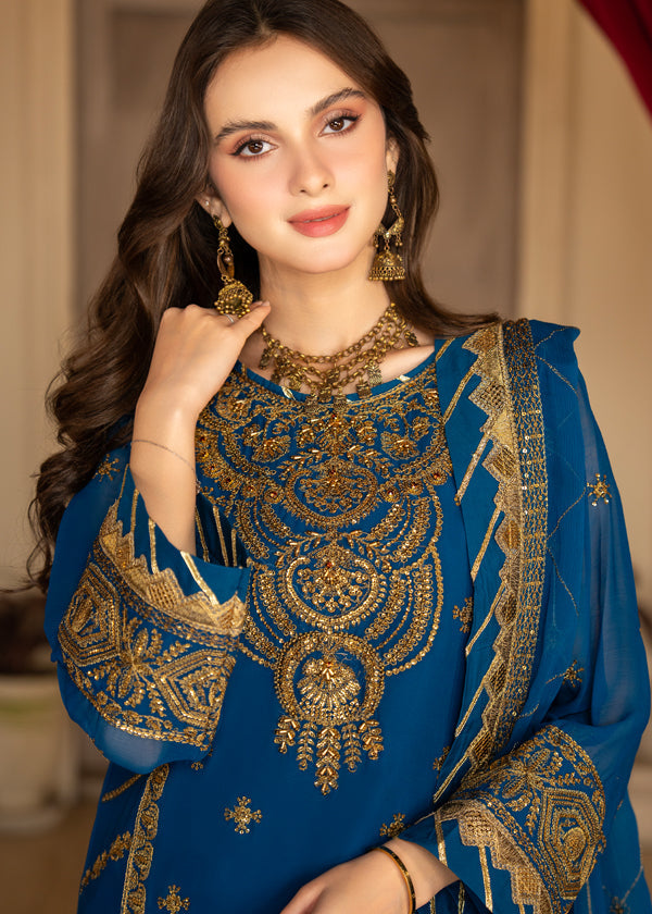 Strawberry | Rimjhim Chiffon Collection | FLS-RJ-010