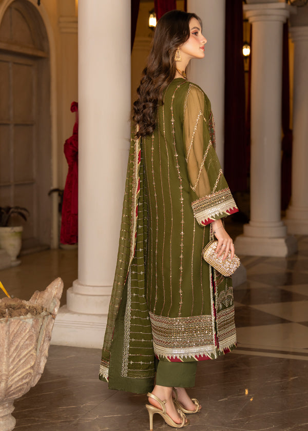 Strawberry | Rimjhim Chiffon Collection | FLS-RJ-002