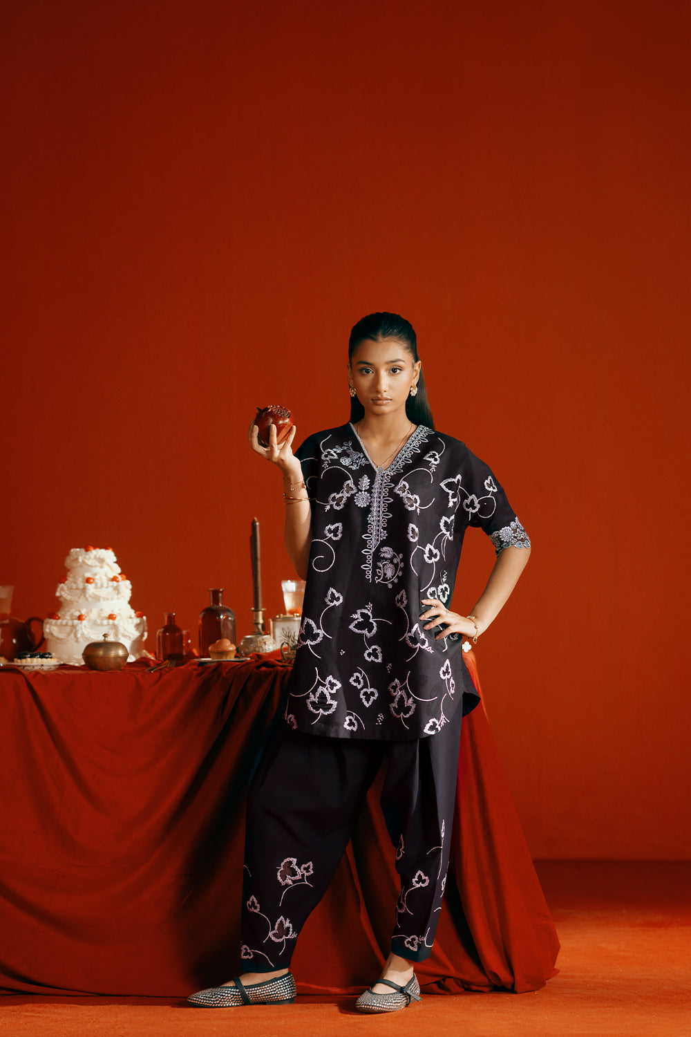 Saira Rizwan | Joolie Co ords | JOOLIE BLACK - JBP25-06