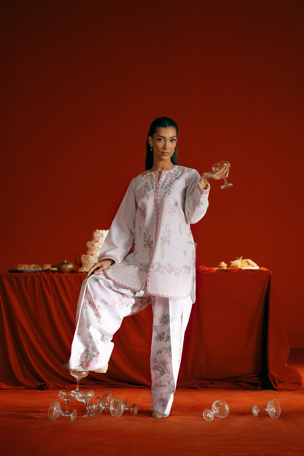 Saira Rizwan | Joolie Co ords | JOOLIE WHITE - JBP25-07