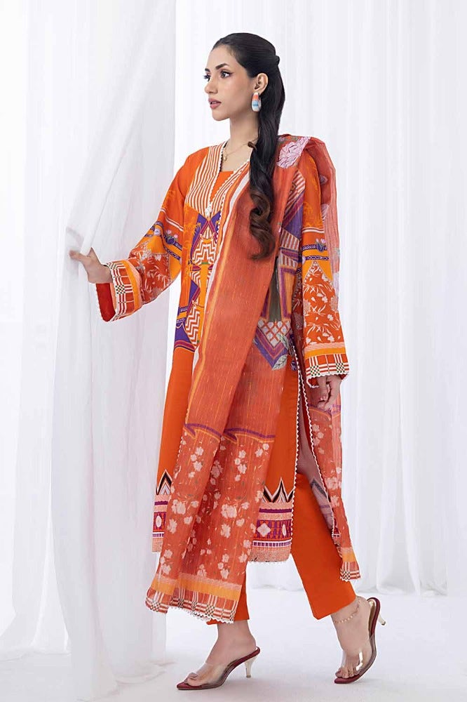 Gul Ahmed | Winter Collection 24 | Zari Stripe Dupatta WRF-32010 - Official Gul Ahmed - Agha Fabrics UK