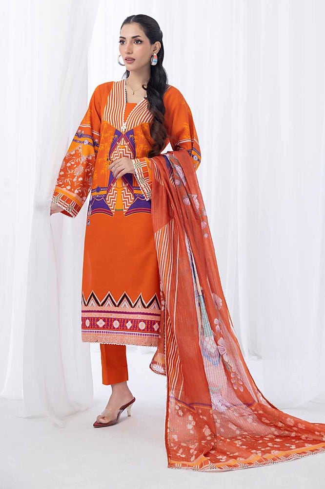 Gul Ahmed | Winter Collection 24 | Zari Stripe Dupatta WRF-32010 - Official Gul Ahmed - Agha Fabrics UK