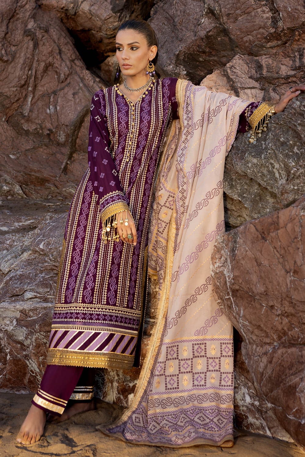 Gul Ahmed | Chunri Lawn 25 | CL-52413