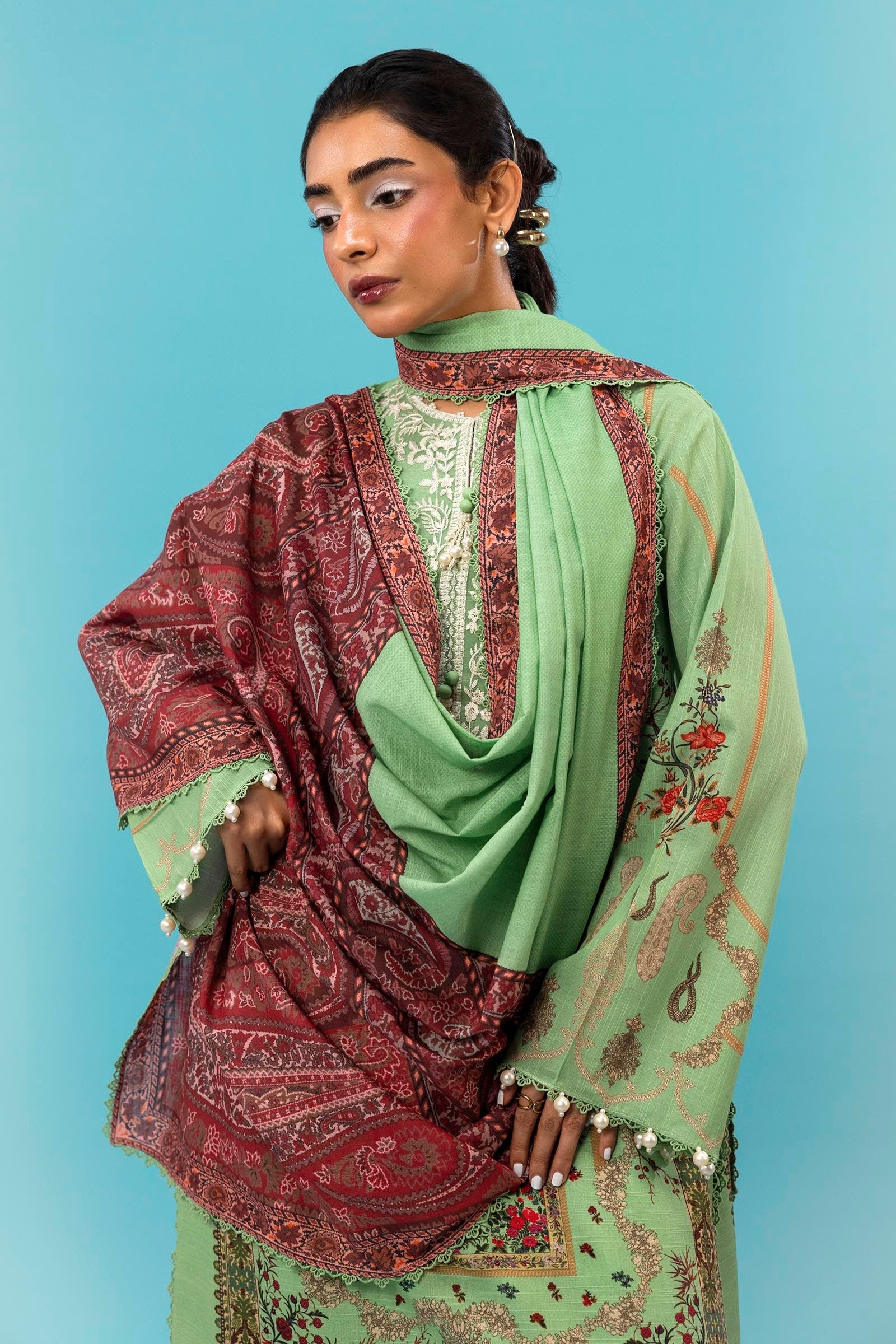 Sana Safinaz | Mahay Winter 24 | H243-025B-3CQ