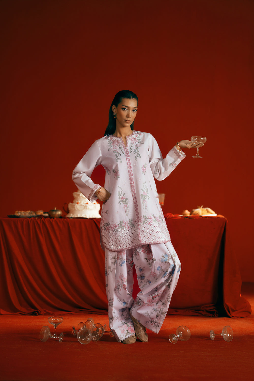 Saira Rizwan | Joolie Co ords | JOOLIE WHITE - JBP25-07