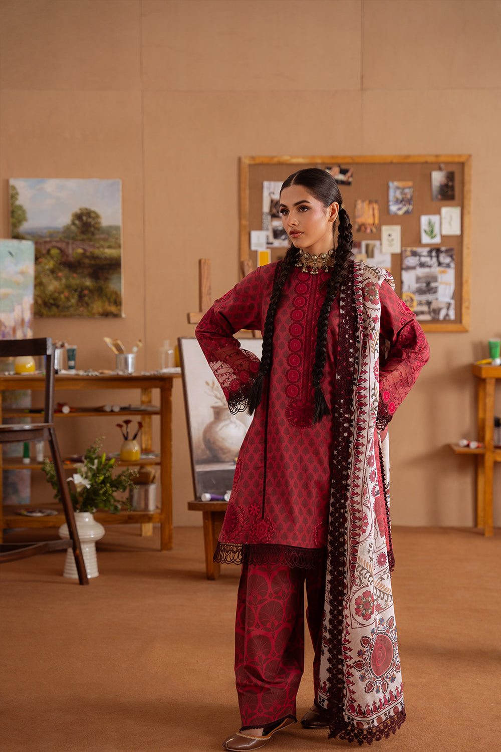 Saira Rizwan | Laanem Summer Lawn 25 | SEREN-A-SRL25-08