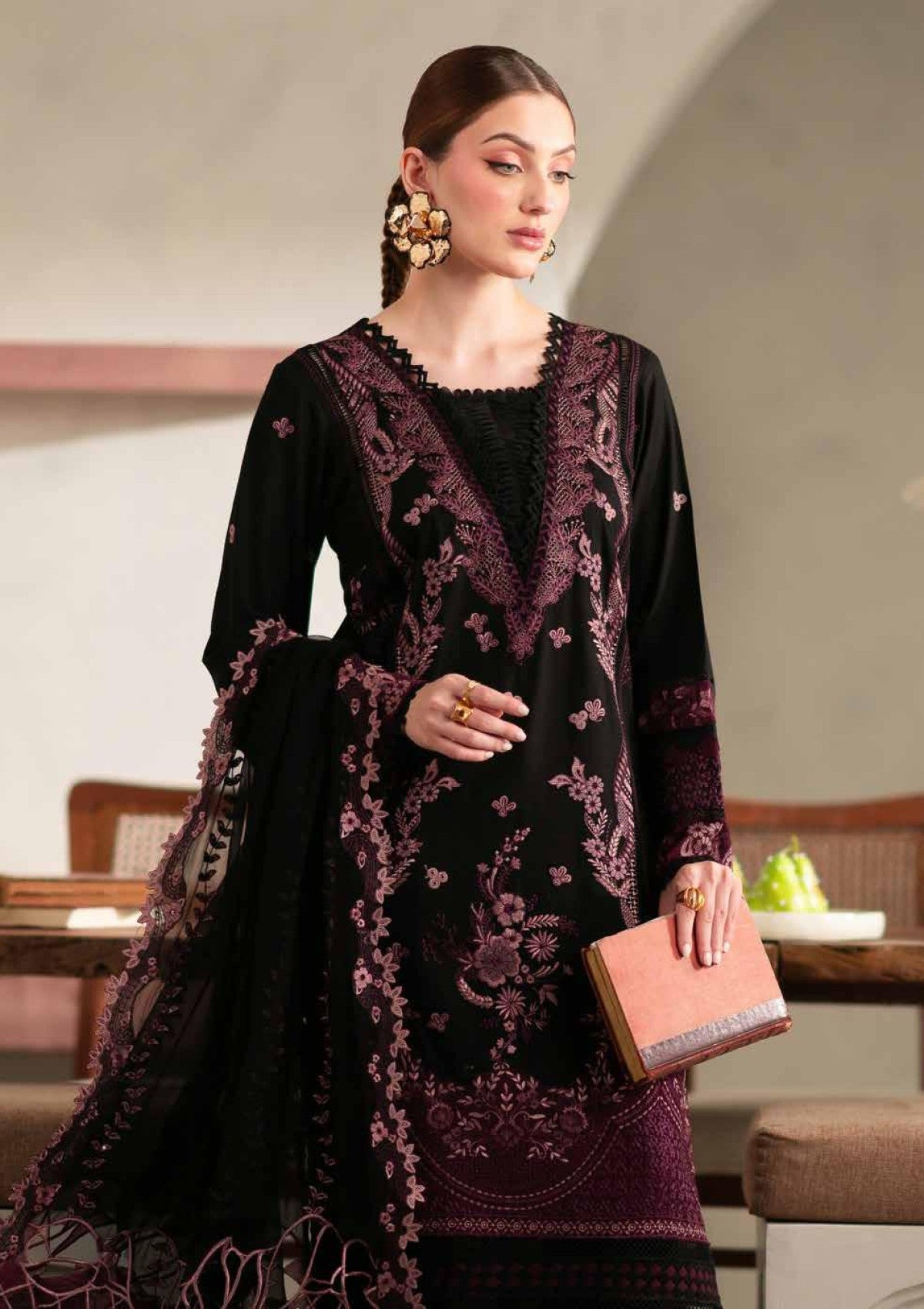 Winter Collection - Nureh - Exclusive Karandi - NK24#105 - Official Nureh - Agha Fabrics UK