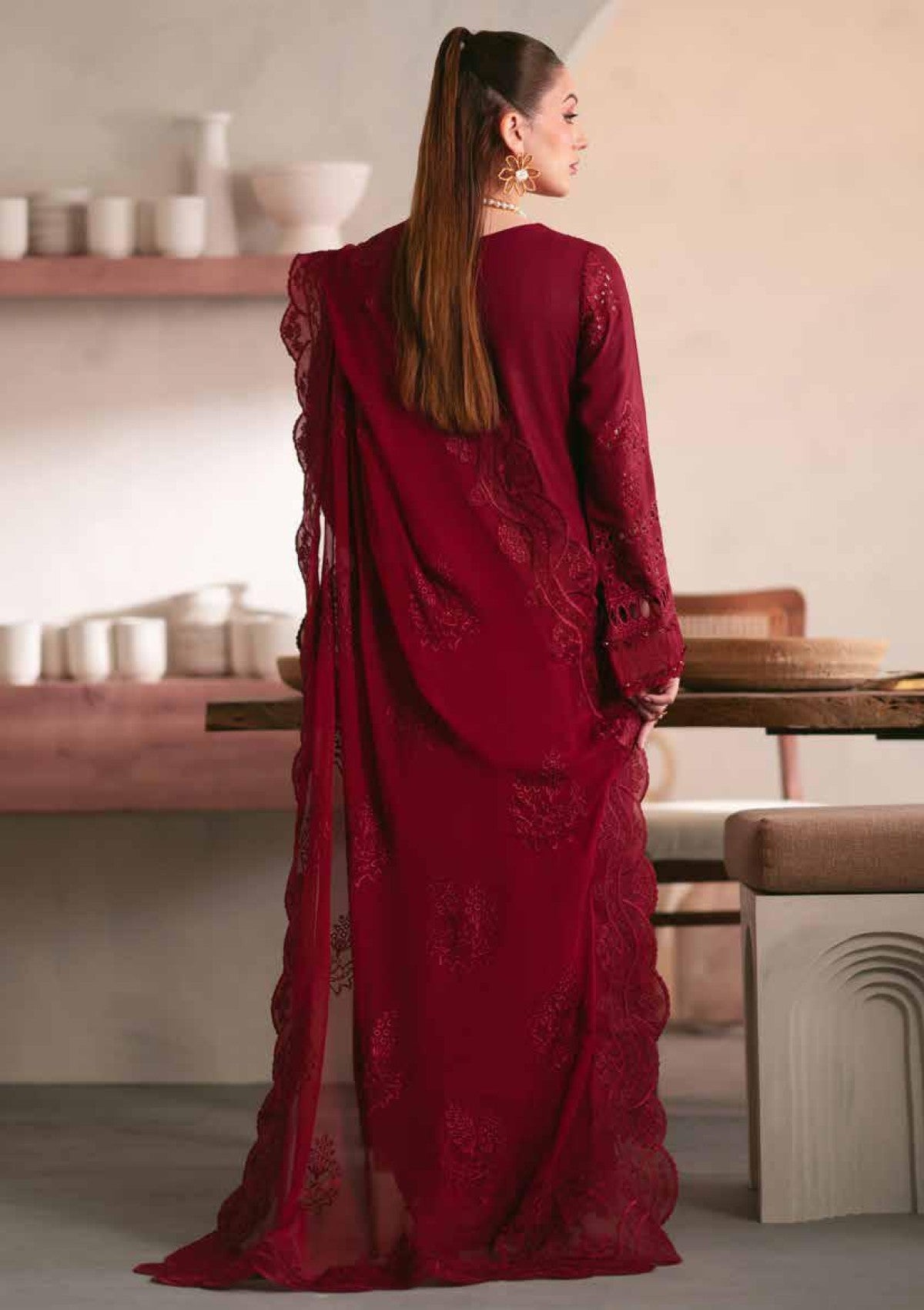 Winter Collection - Nureh - Exclusive Karandi - NK24#104 - Official Nureh - Agha Fabrics UK