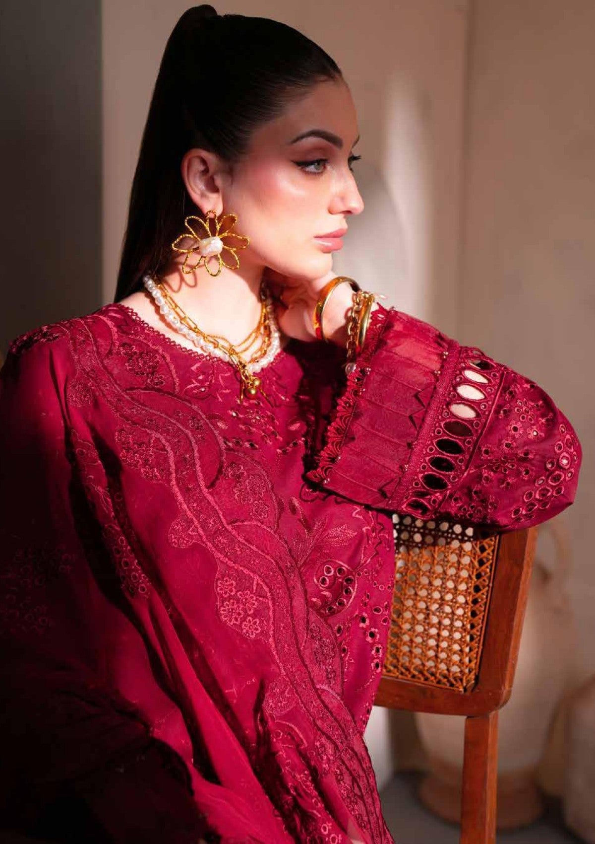 Winter Collection - Nureh - Exclusive Karandi - NK24#104 - Official Nureh - Agha Fabrics UK