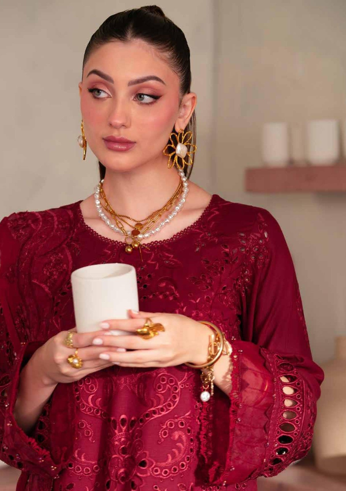 Winter Collection - Nureh - Exclusive Karandi - NK24#104 - Official Nureh - Agha Fabrics UK