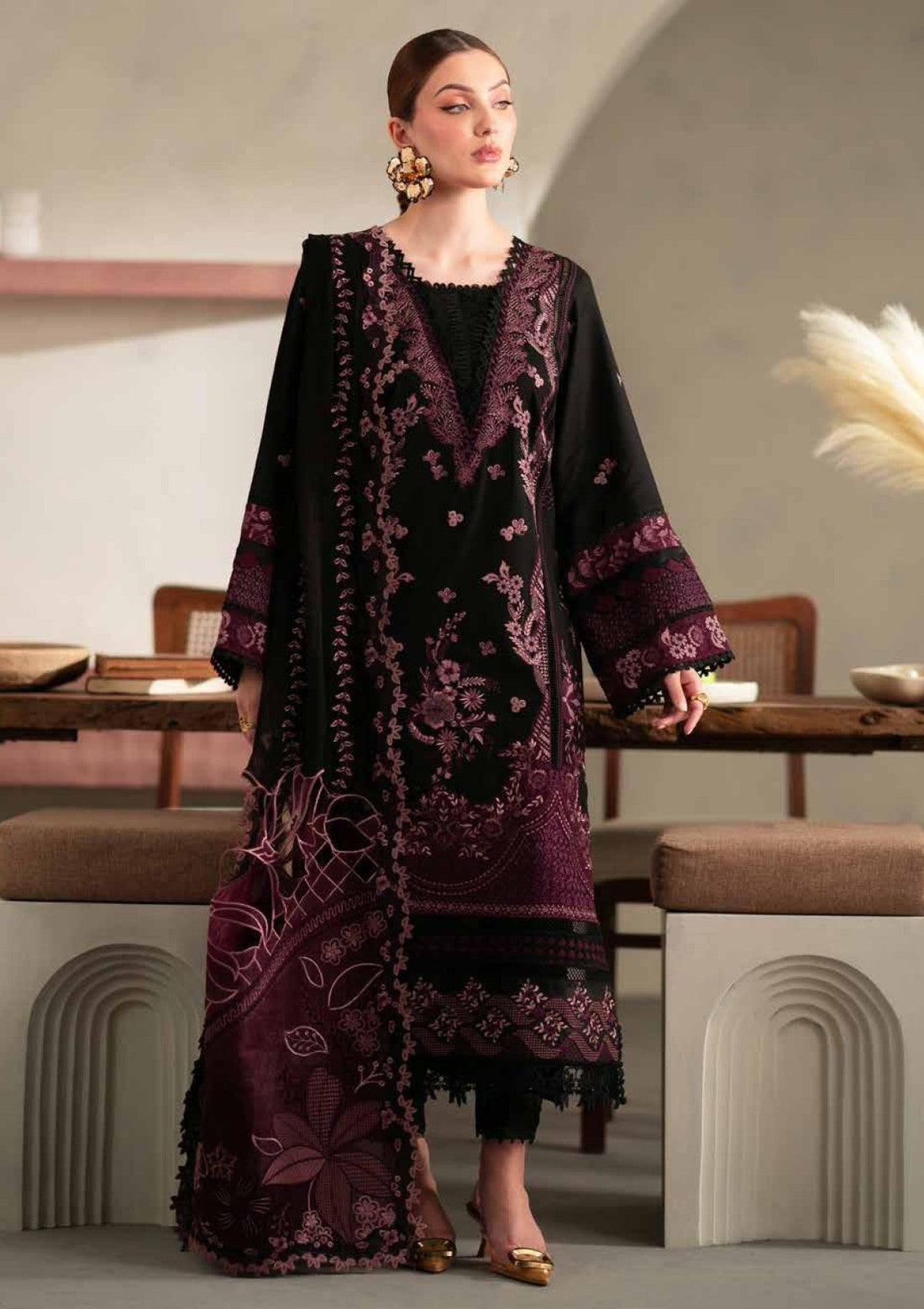 Winter Collection - Nureh - Exclusive Karandi - NK24#105 - Official Nureh - Agha Fabrics UK