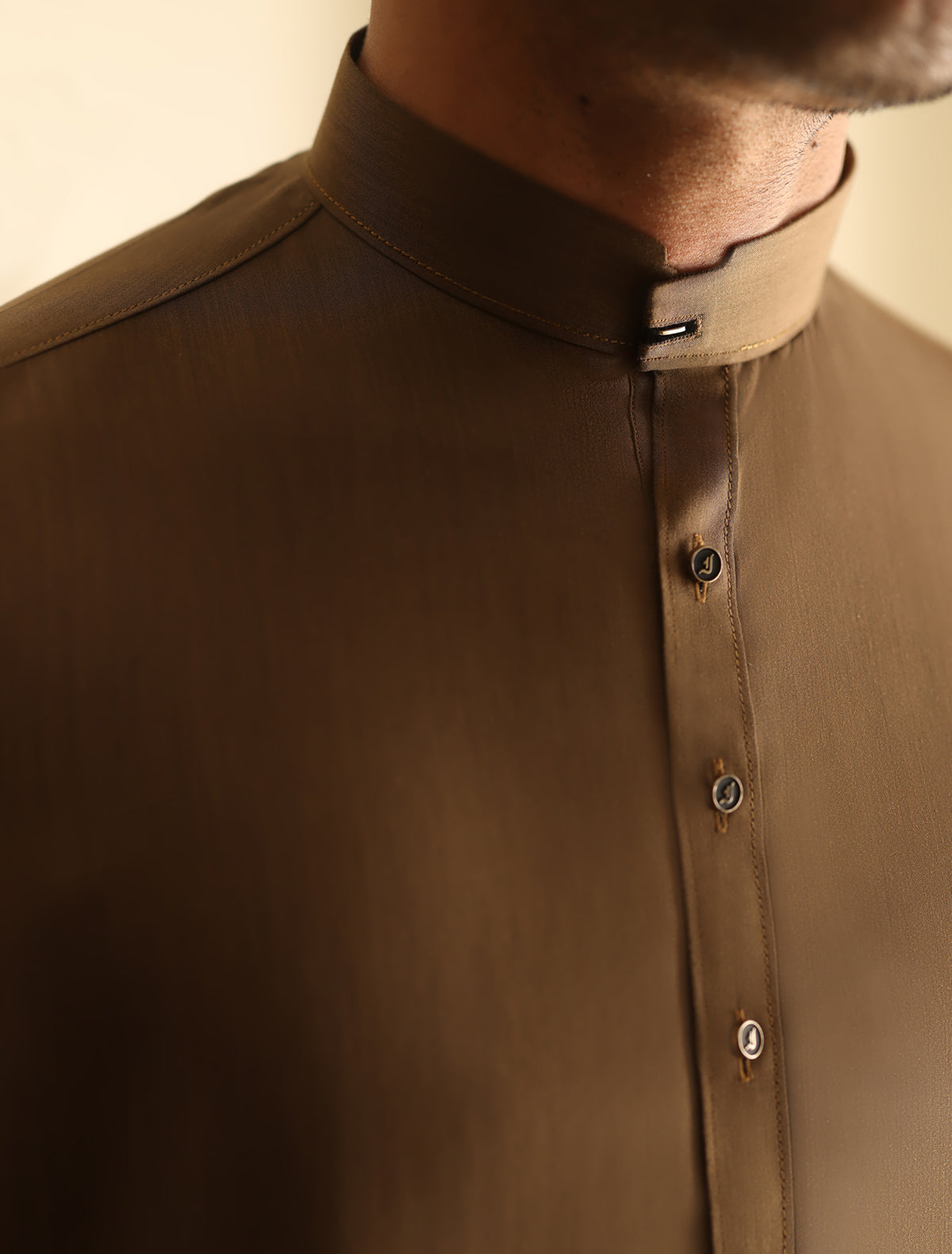 Pakistani Menswear | Ismail Farid - TAN KAMEEZ SHALWAR