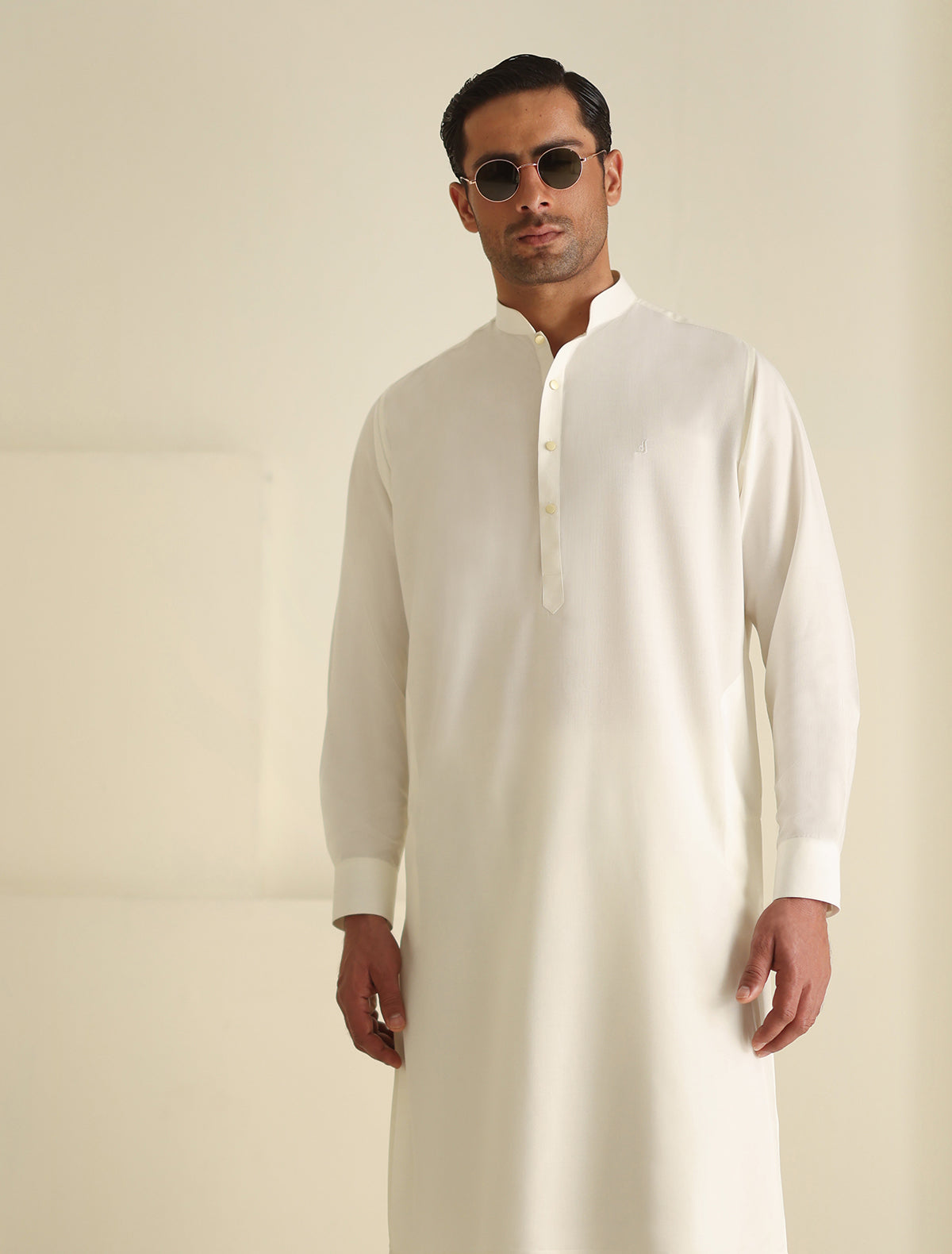 Pakistani Menswear | Ismail Farid - CREAM KAMEEZ SHALWAR