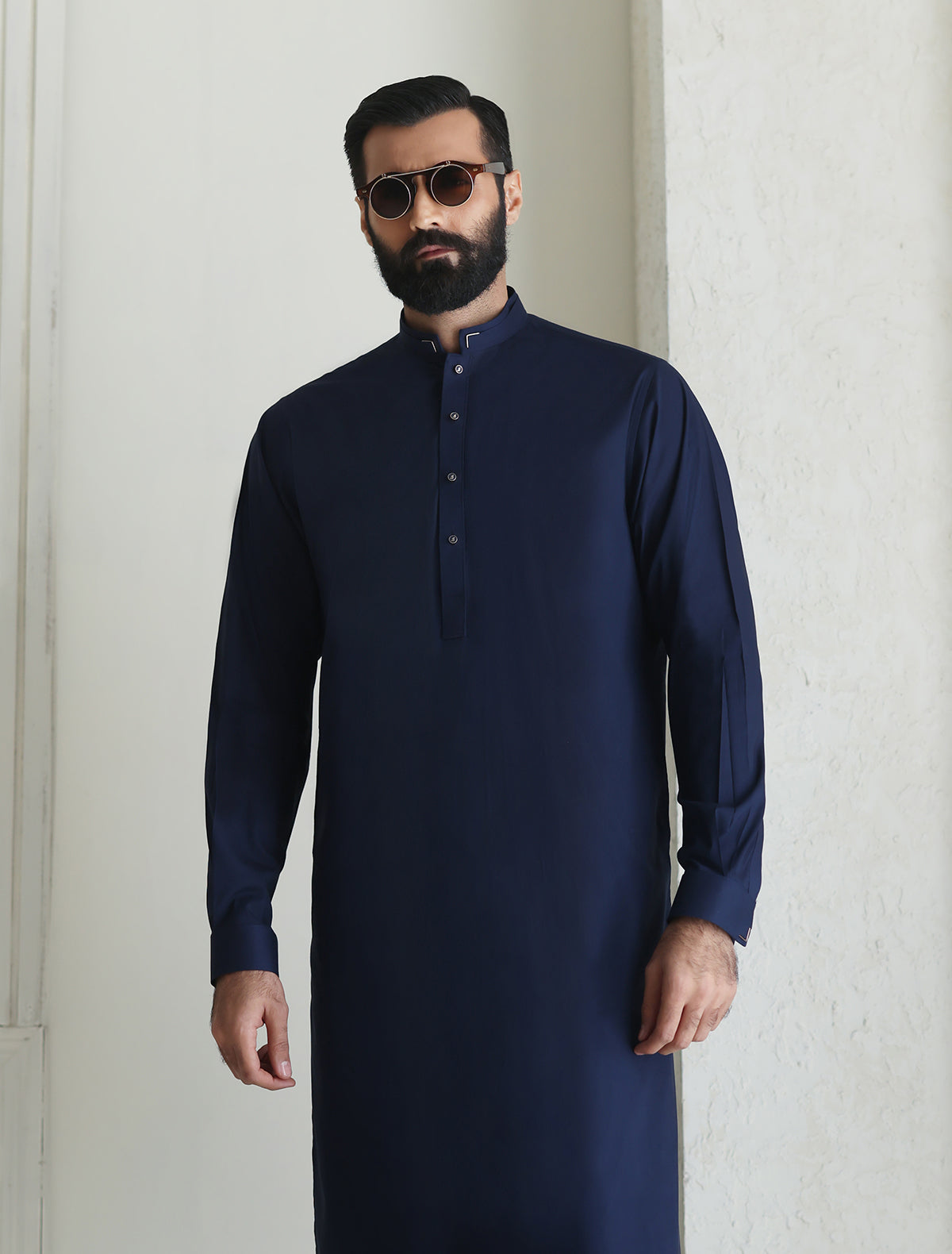 Pakistani Menswear | Ismail Farid - BLUE PREMIUM KAMEEZ SHALWAR