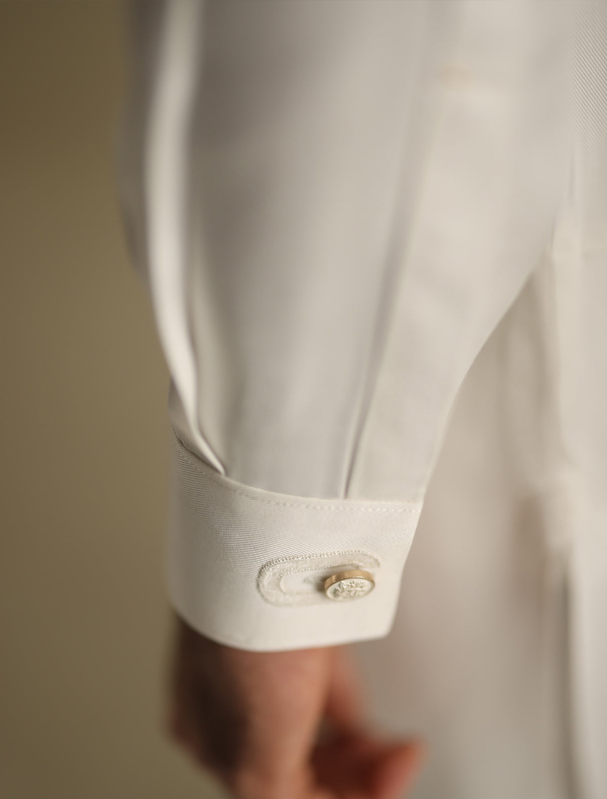 Pakistani Menswear | Ismail Farid - OFF-WHITE BUTTON-DOWN KAMEEZ SHALWAR