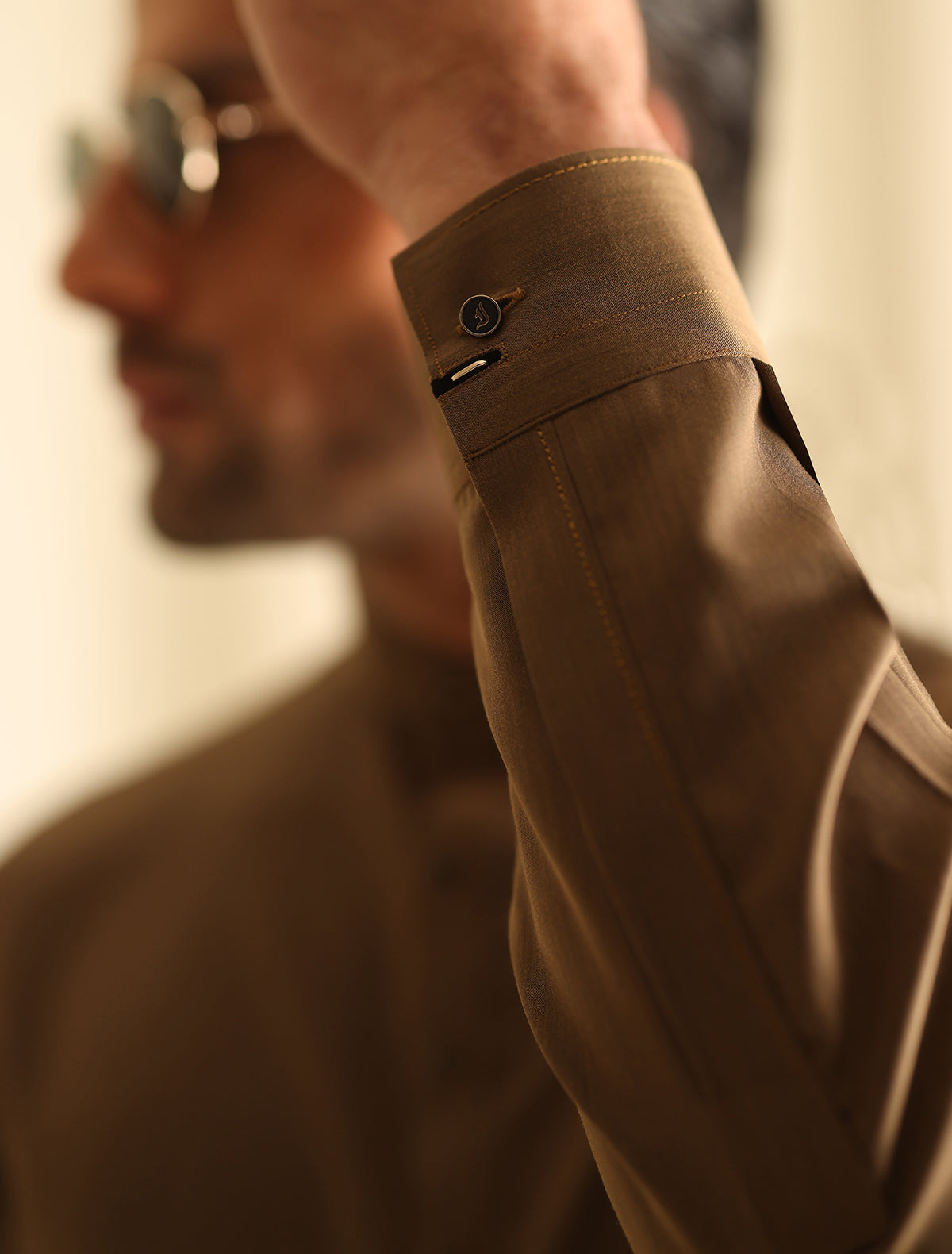 Pakistani Menswear | Ismail Farid - TAN KAMEEZ SHALWAR