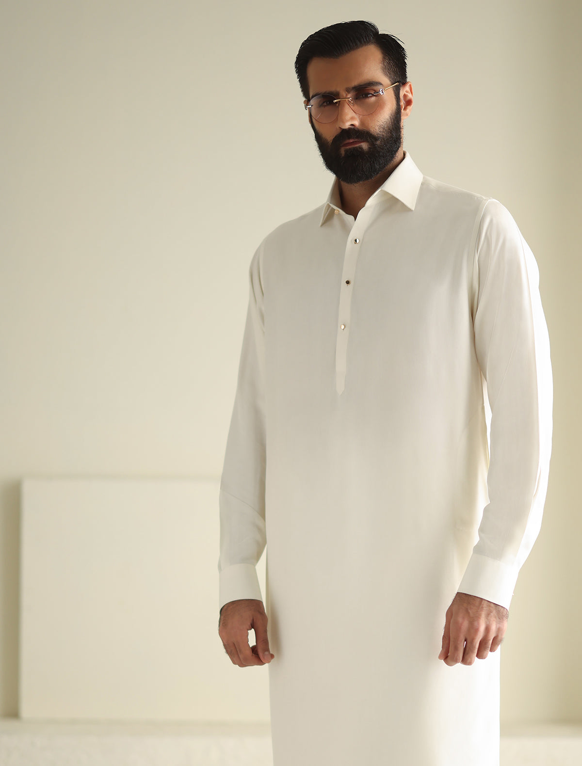 Pakistani Menswear | Ismail Farid - BOSKI KAMEEZ SHALWAR