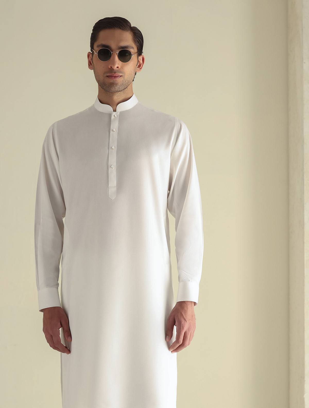Pakistani Menswear | Ismail Farid - OFF-WHITE PREMIUM KAMEEZ SHALWAR