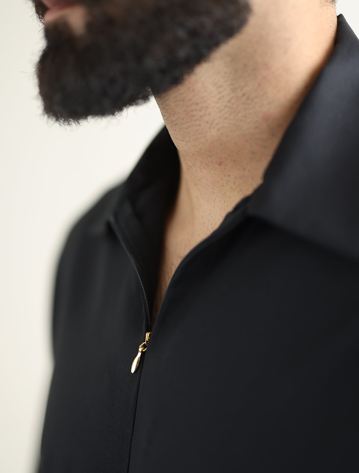 Pakistani Menswear | Ismail Farid - BLACK DESIGNER KURTA PAJAMA