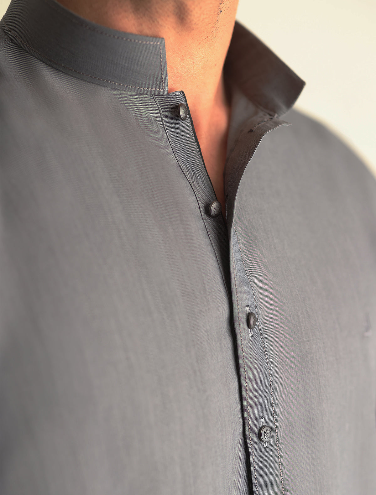 Pakistani Menswear | Ismail Farid - STEEL GREY KAMEEZ SHALWAR