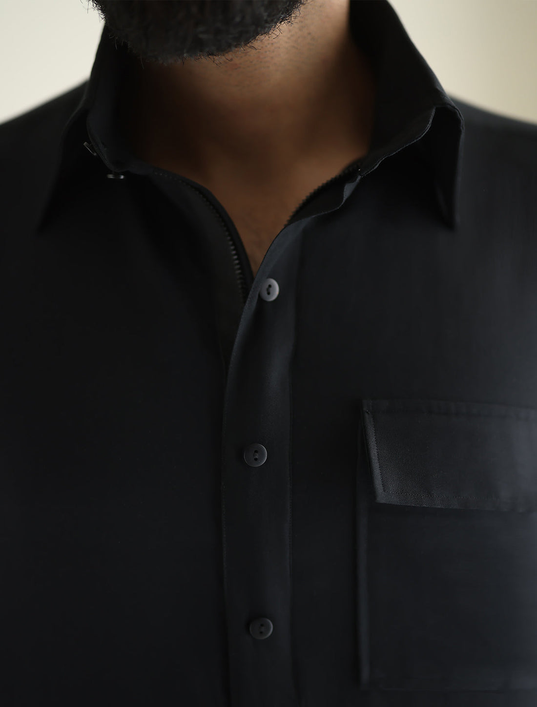 Pakistani Menswear | Ismail Farid - BLACK DESIGNER KURTA PAJAMA