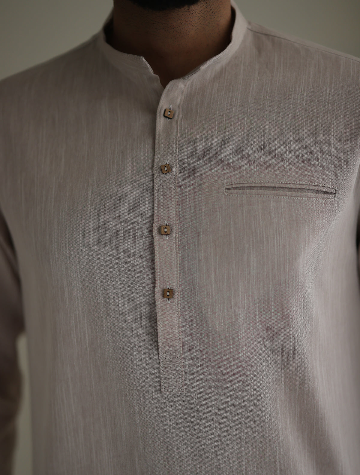 Pakistani Menswear | Ismail Farid - LIGHT BEIGE DESIGNER KURTA PAJAMA