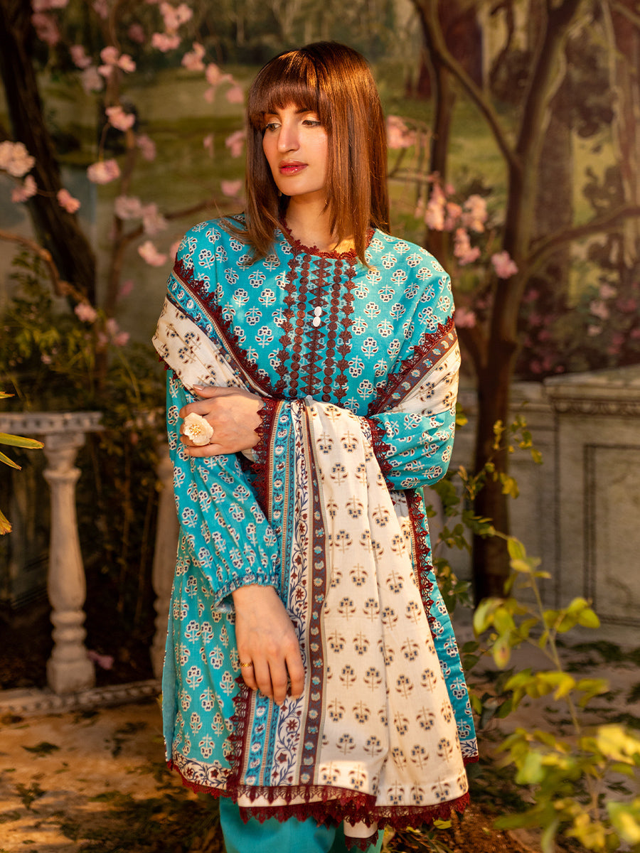 Salitex | Izel Lawn 24 | 3PC UNSTITCHED DIGITAL PRINTED & EMBROIDERED LAWN SUIT