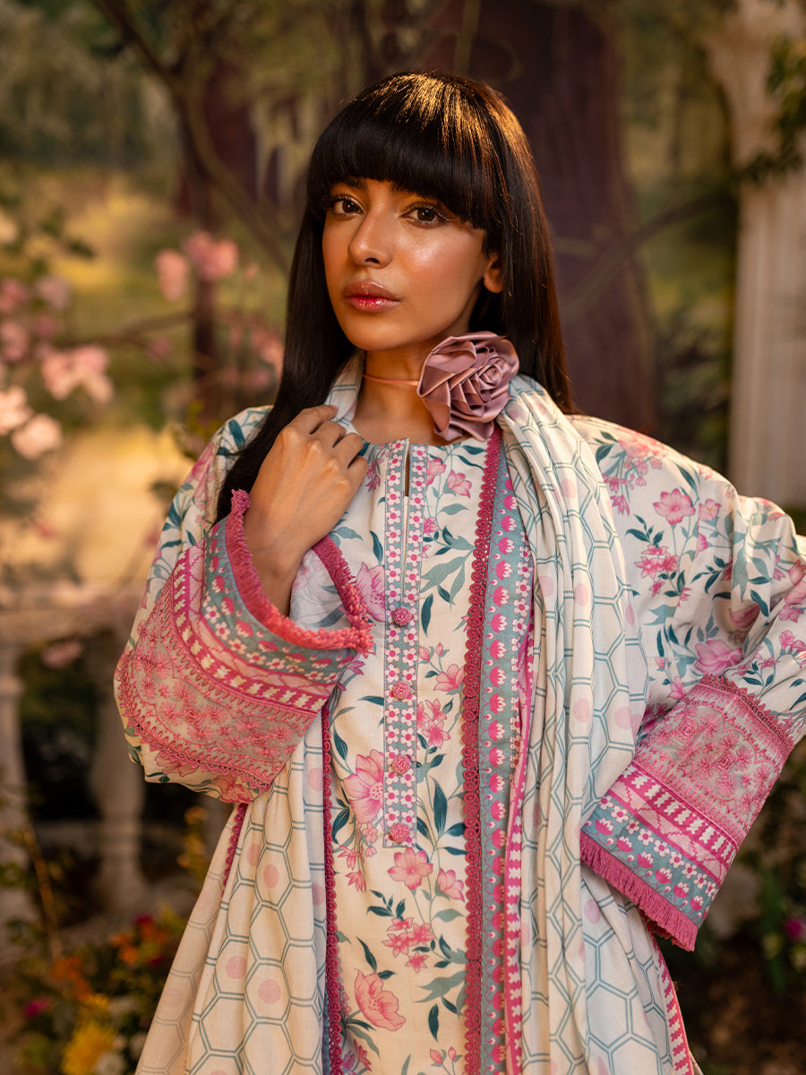 Salitex | Izel Lawn 24 | 3PC UNSTITCHED DIGITAL PRINTED & EMBROIDERED LAWN SUIT