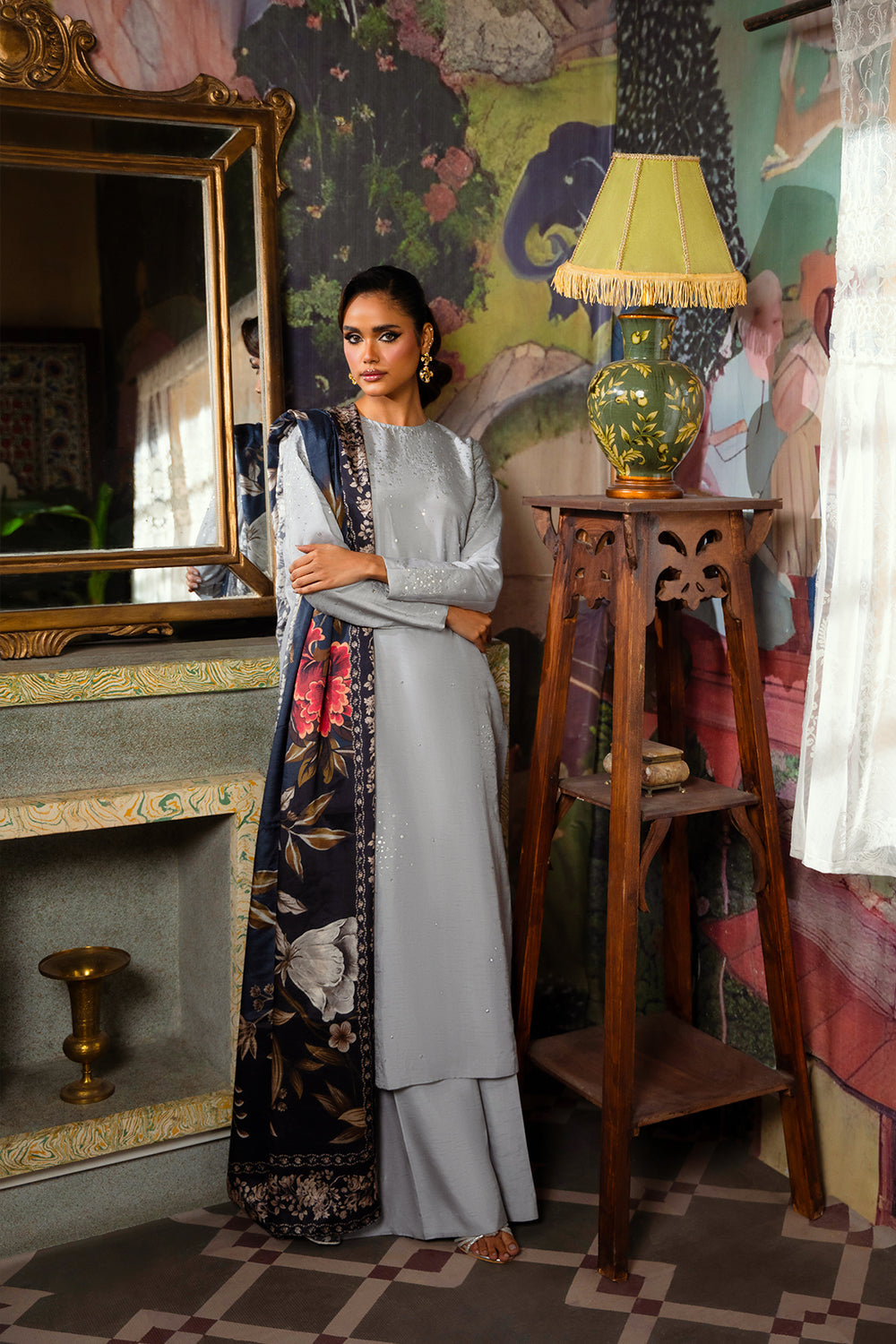 Saira Rizwan | Dahini Silk Pret | SWAN - SRLP04-25