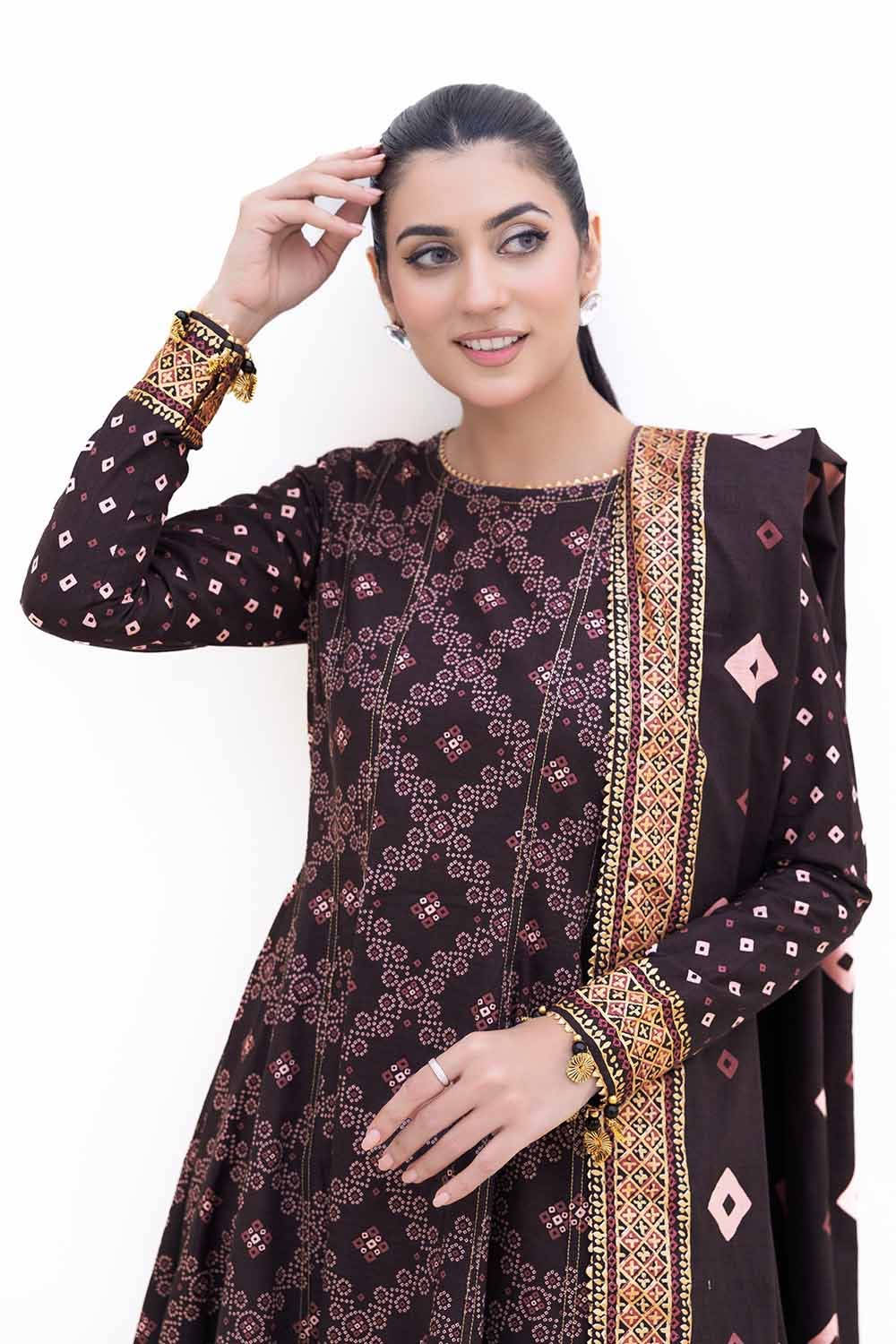 Gul Ahmed | Winter Collection 24 | Khaddar Suit K-42004 T - Official Gul Ahmed - Agha Fabrics UK