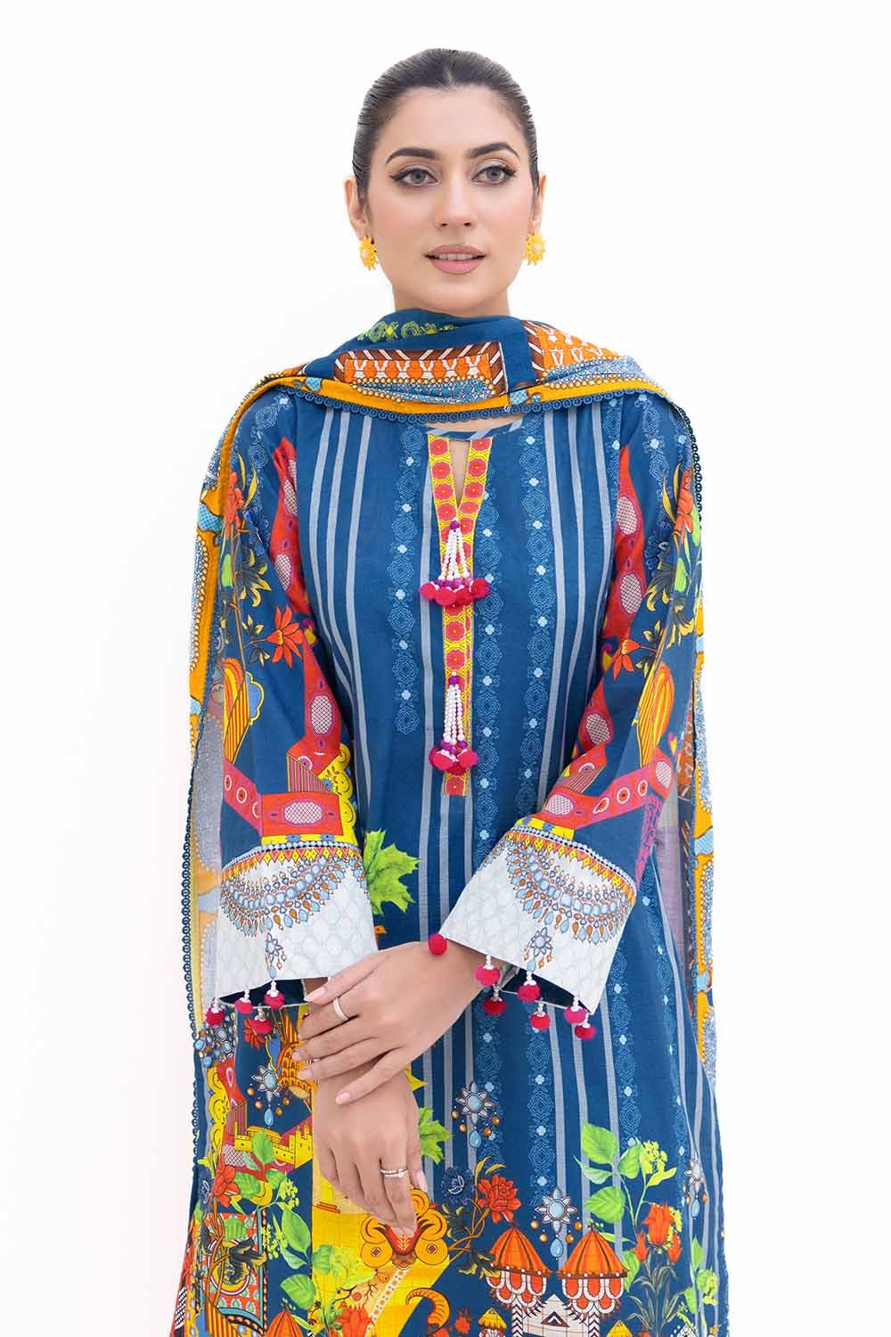 Gul Ahmed | Winter Collection 24 | Thick Khaddar Suit K-42006 T - Official Gul Ahmed - Agha Fabrics UK