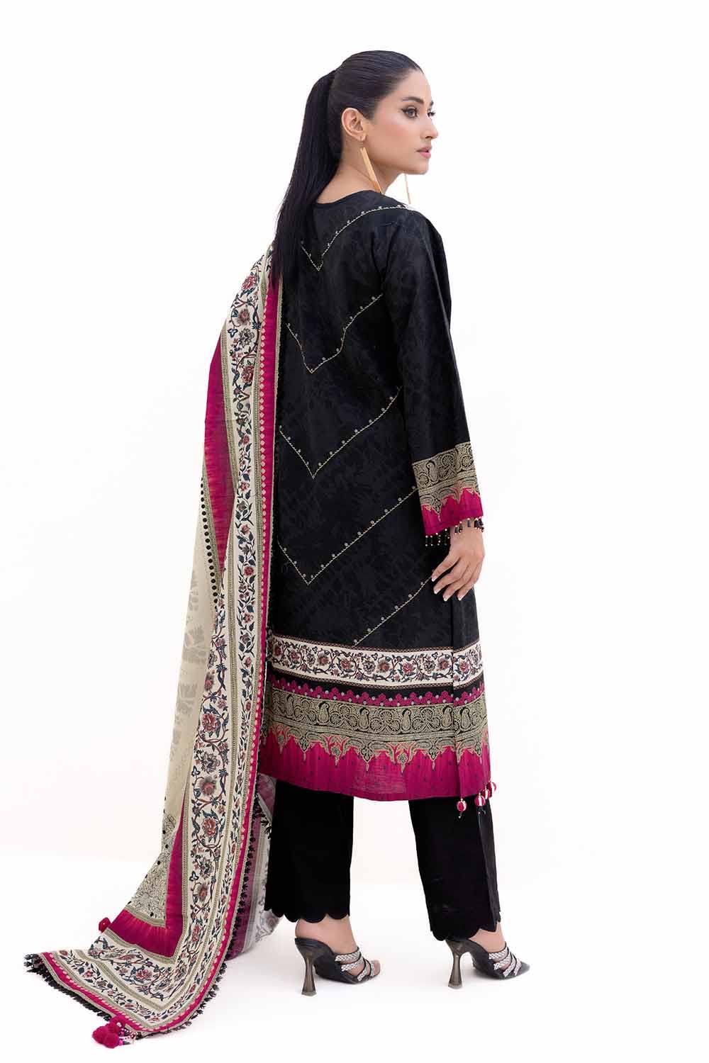 Gul Ahmed | Winter Collection 24 | Khaddar Dupatta K-42012 T - Official Gul Ahmed - Agha Fabrics UK
