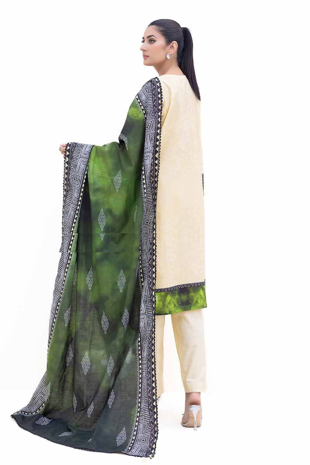 Gul Ahmed | Winter Collection 24 | Khaddar Dupatta K-42013 L - Official Gul Ahmed - Agha Fabrics UK