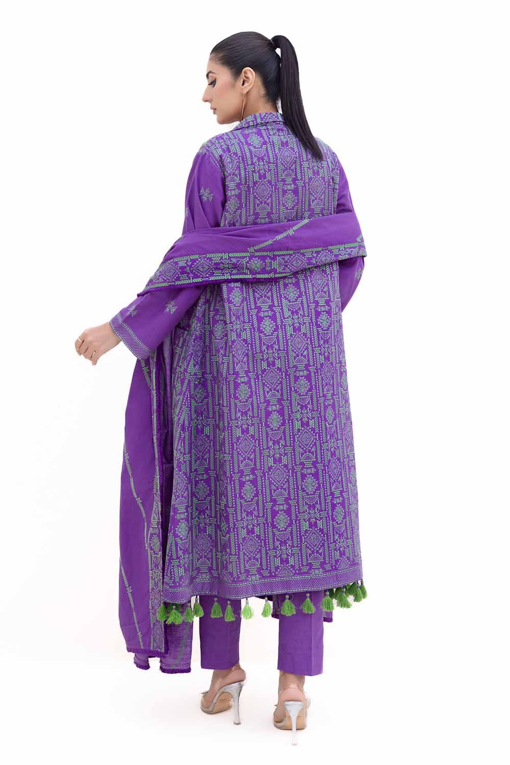 Gul Ahmed | Winter Collection 24 | Khaddar Dupatta K-42017 T - Official Gul Ahmed - Agha Fabrics UK