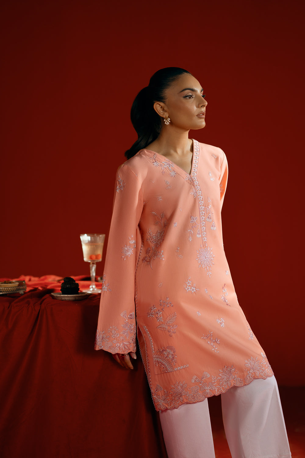 Saira Rizwan | Joolie Co ords | JOOLIE PEACH - JBP25-05