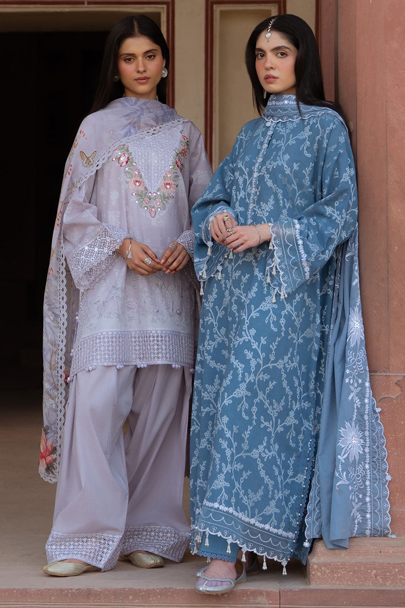 Cross Stitch | Eid Lawn Edit 25 | SILVER MIST