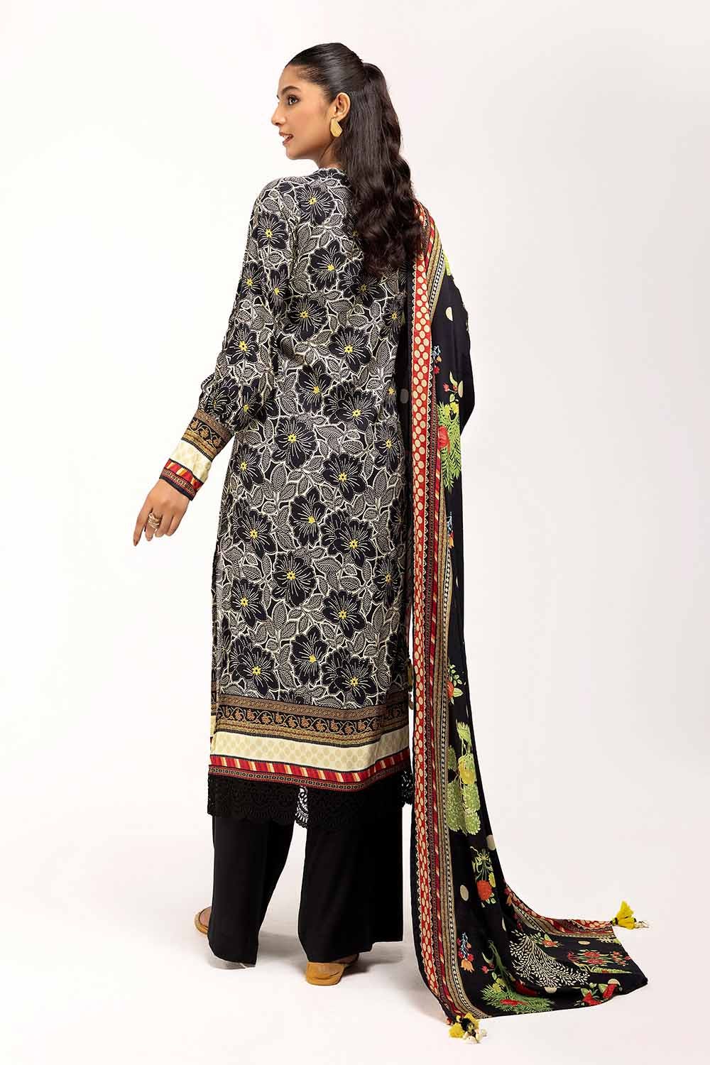 Gul Ahmed | Winter Collection 24 | Linen Suit LT-42001 - Official Gul Ahmed - Agha Fabrics UK