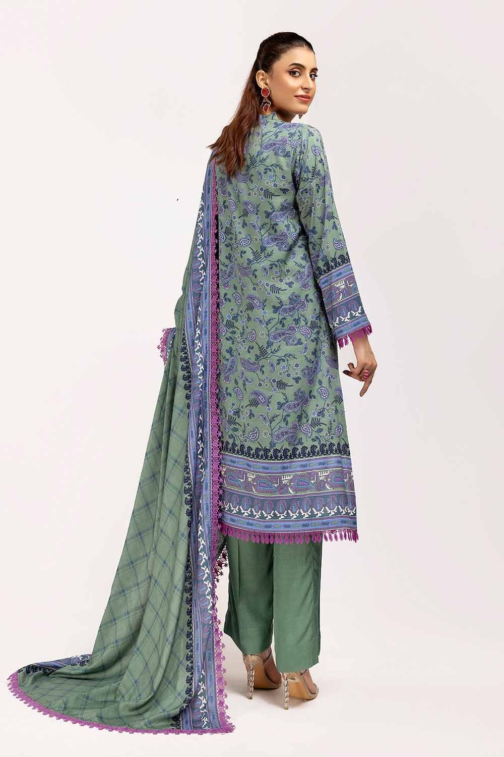 Gul Ahmed | Winter Collection 24 | Linen Suit LT-42002 - Official Gul Ahmed - Agha Fabrics UK