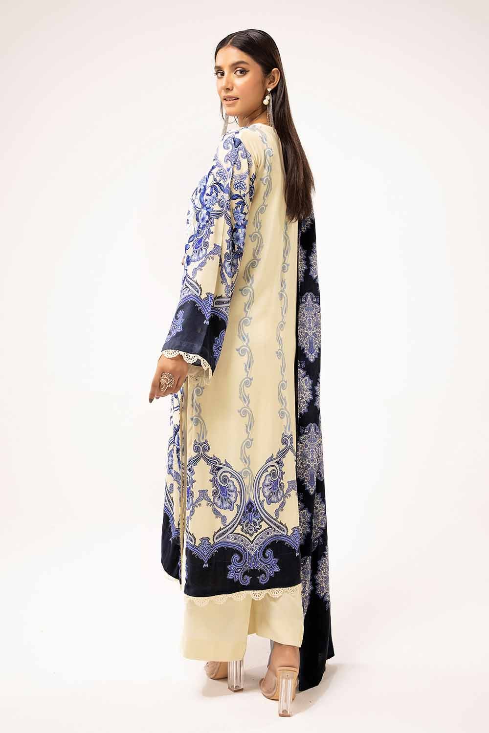 Gul Ahmed | Winter Collection 24 | Linen Suit LT-42010 - Official Gul Ahmed - Agha Fabrics UK