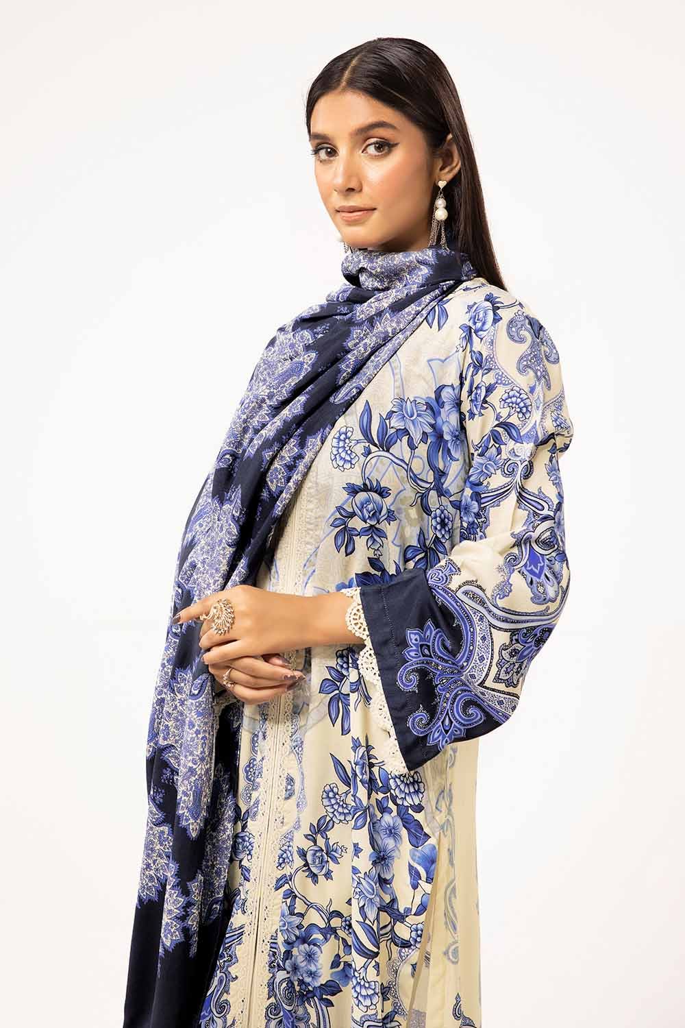 Gul Ahmed | Winter Collection 24 | Linen Suit LT-42010 - Official Gul Ahmed - Agha Fabrics UK