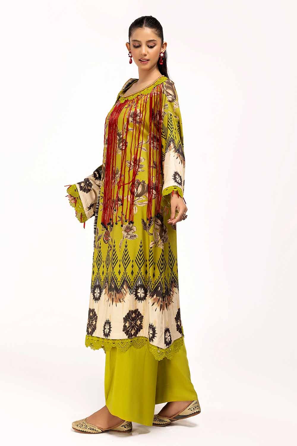 Gul Ahmed | Winter Collection 24 | Linen Suit LT-42012 - Official Gul Ahmed - Agha Fabrics UK
