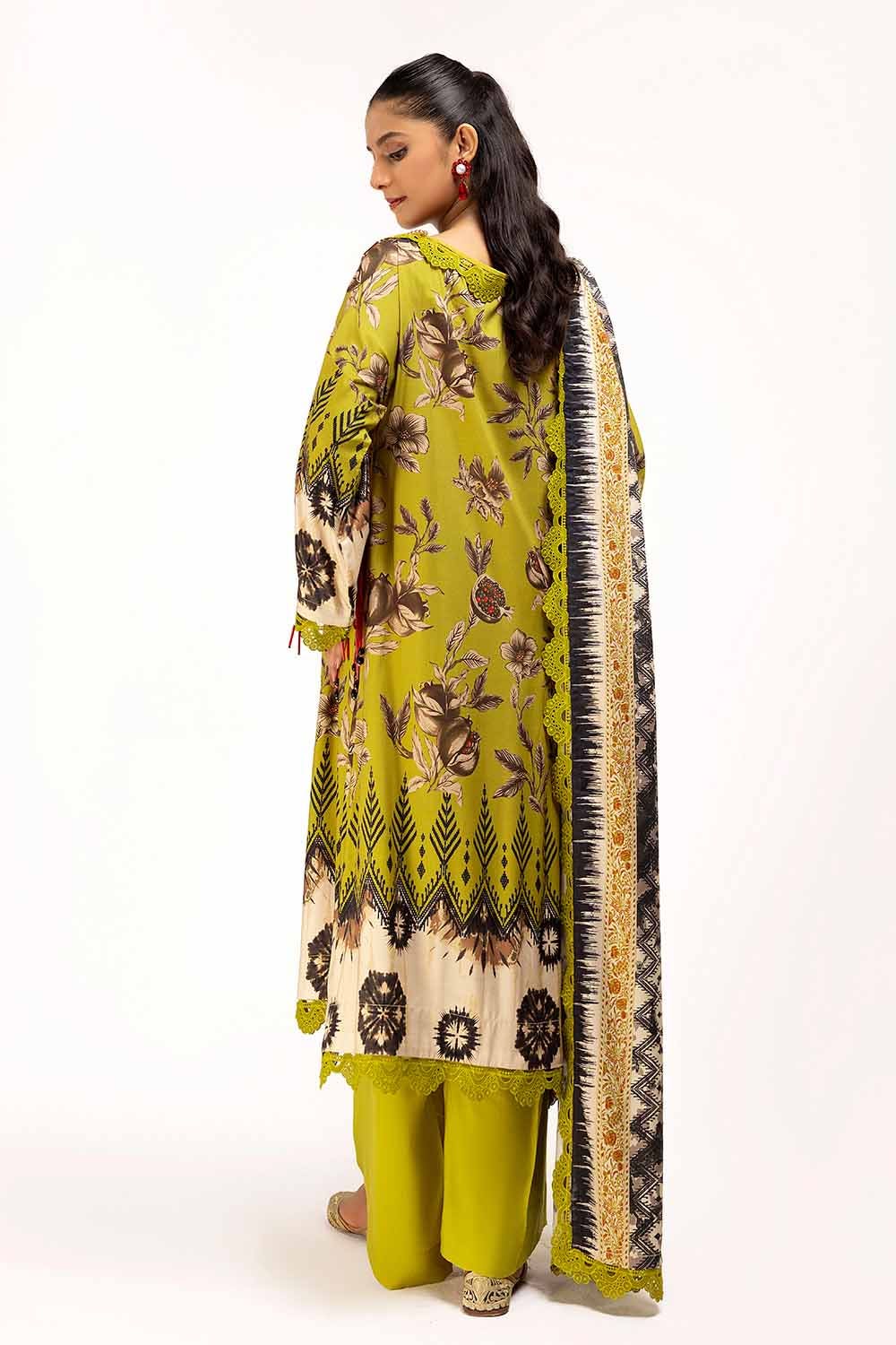 Gul Ahmed | Winter Collection 24 | Linen Suit LT-42012 - Official Gul Ahmed - Agha Fabrics UK
