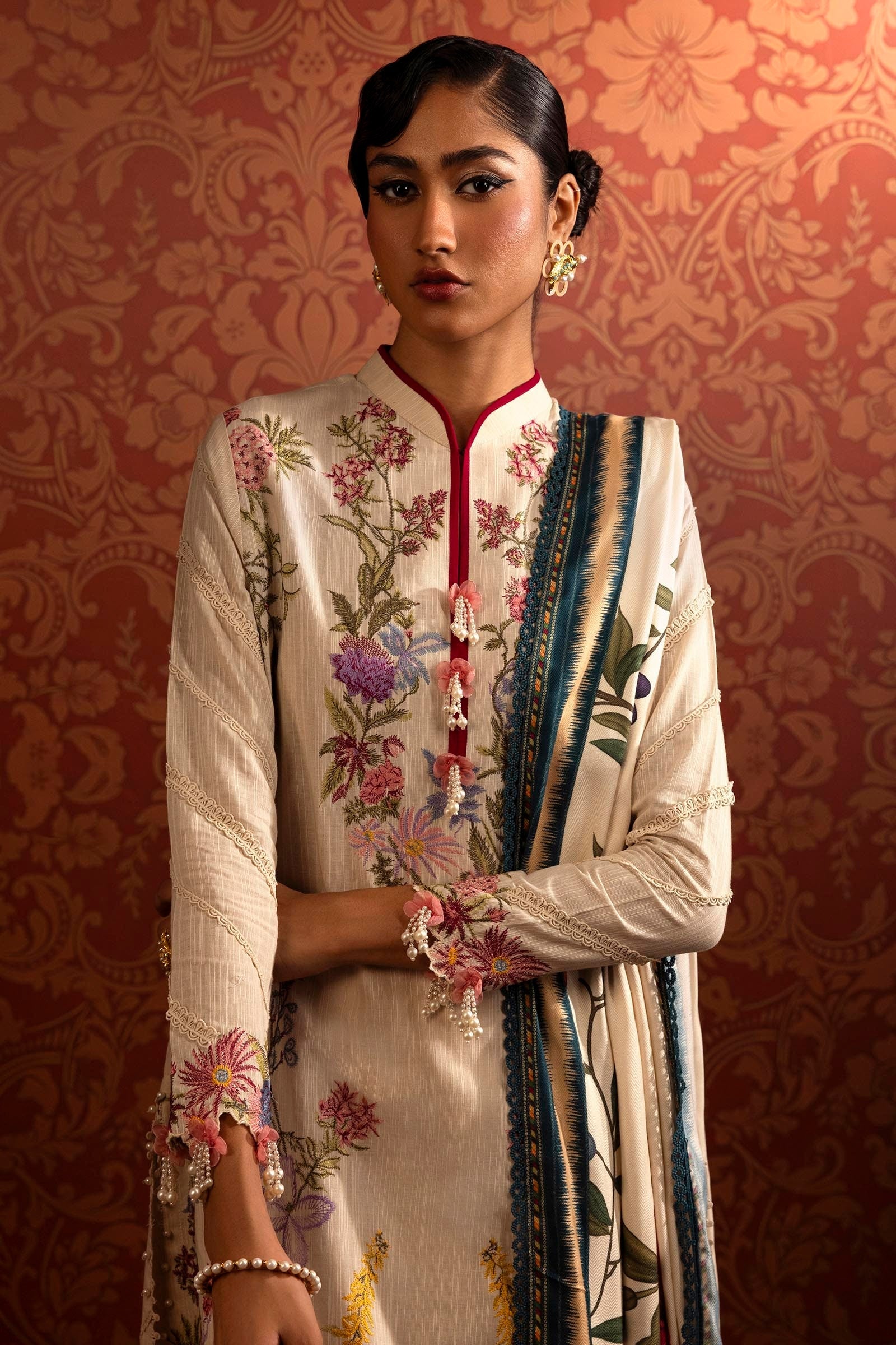 Sana Safinaz | Muzlin Winter 2024 | M243-002A-3CP - Official Sana Safinaz - Agha Fabrics UK