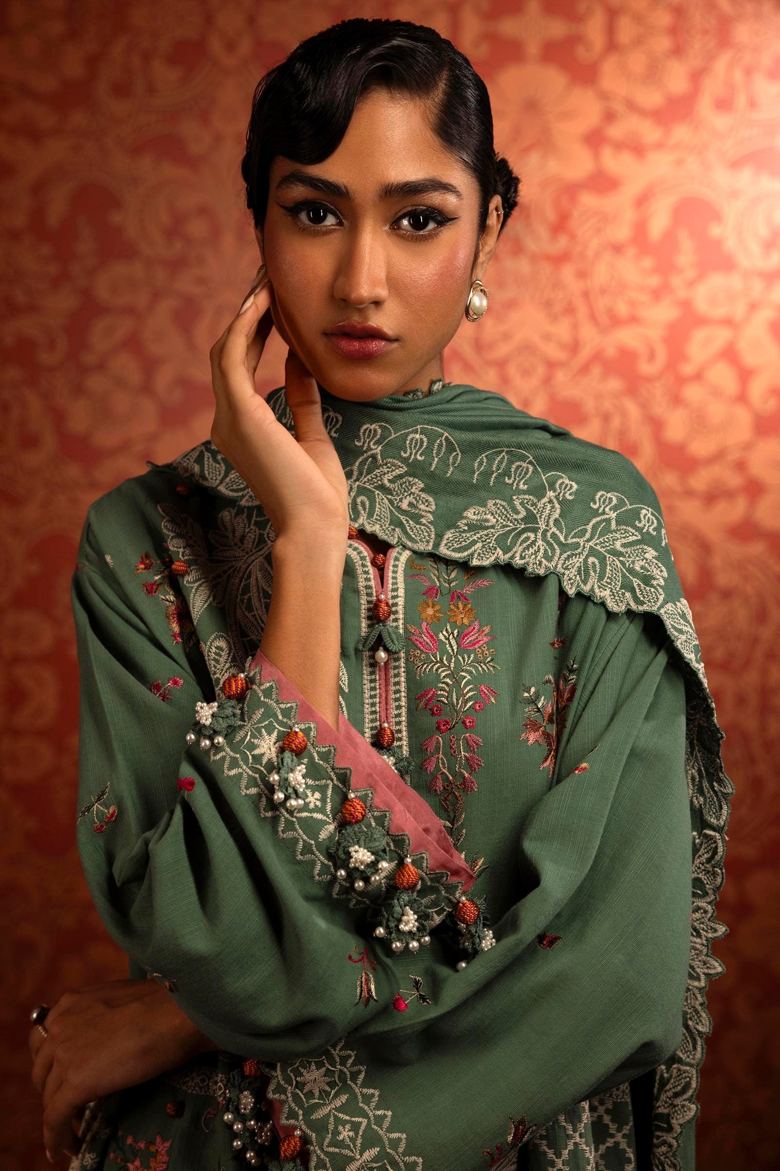 Sana Safinaz | Muzlin Winter 2024 | M243-003B-3CP - Official Sana Safinaz - Agha Fabrics UK