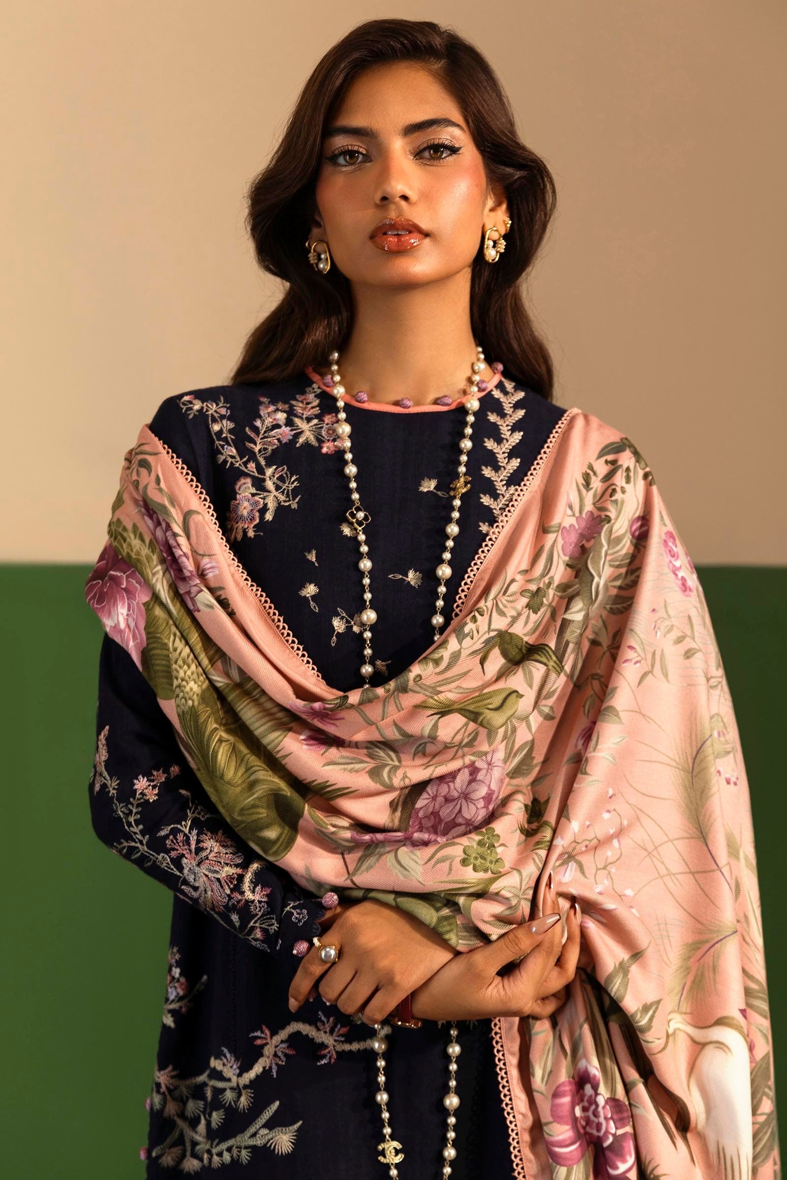 Sana Safinaz | Muzlin Winter 2024 | M243-006A-3AP - Official Sana Safinaz - Agha Fabrics UK