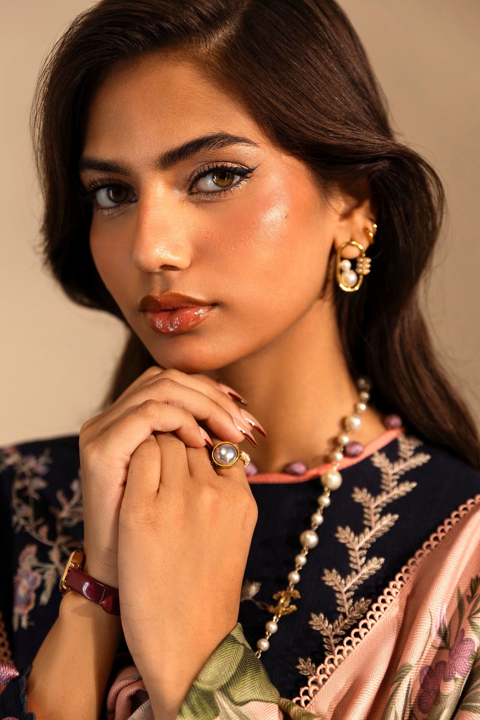 Sana Safinaz | Muzlin Winter 2024 | M243-006A-3AP - Official Sana Safinaz - Agha Fabrics UK