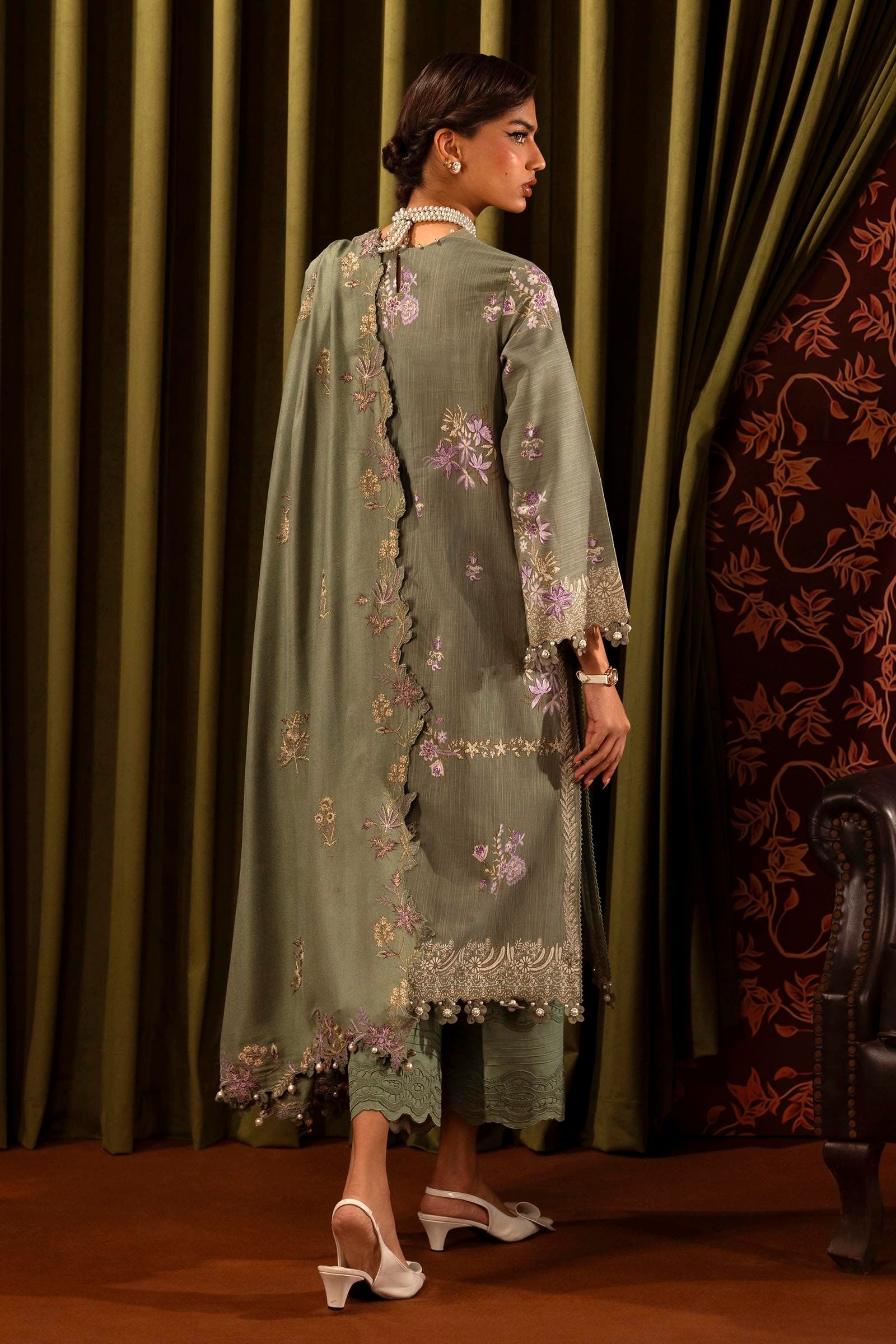 Sana Safinaz | Muzlin Winter 2024 | M243-011A-3CP - Official Sana Safinaz - Agha Fabrics UK
